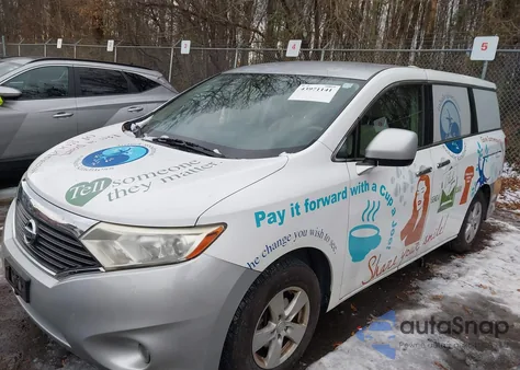 2012 Nissan Quest Sv из США, поврежденный, VIN JN8AE2KPXC9035483